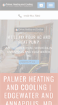 Mobile Screenshot of palmerheatingandcooling.com